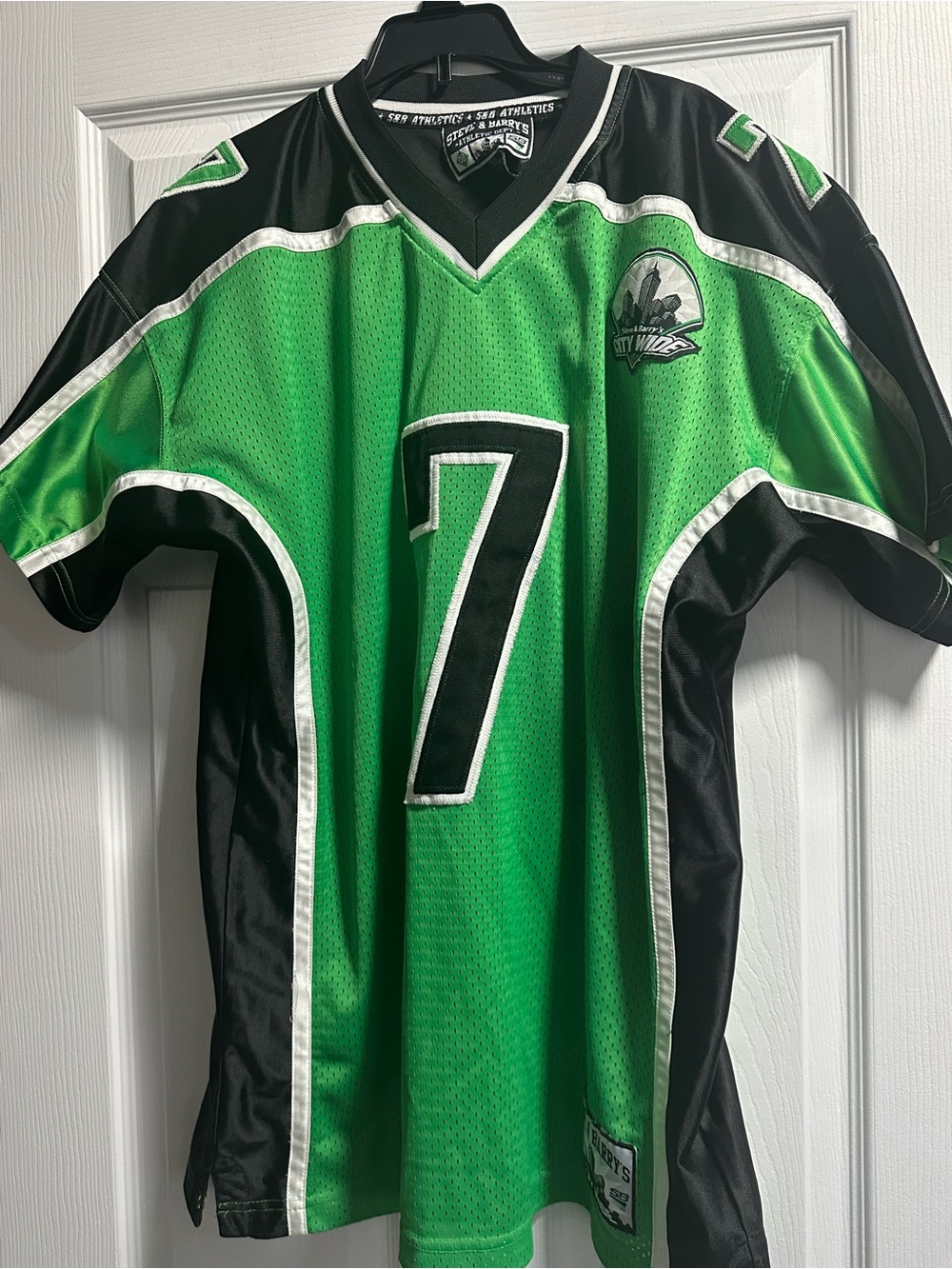 Steve & Barry's Green and Black Number 7 Men's Jersey
